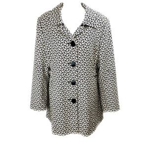 BOGO💥 Sharon Young Black and White Lightweight Jacket Sz 10